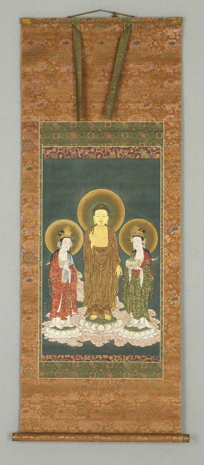 Buddha e due Bosatsu da Japanese School