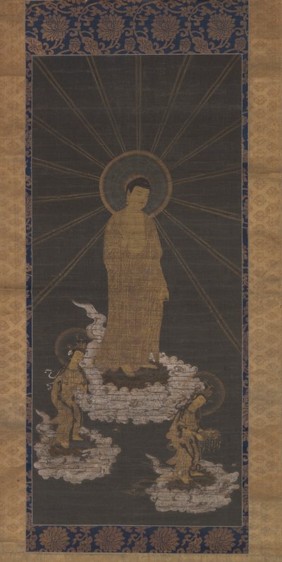 Discesa di Amida, o Raigo, Periodo Muromachi c.1333-1568 da School Japanese