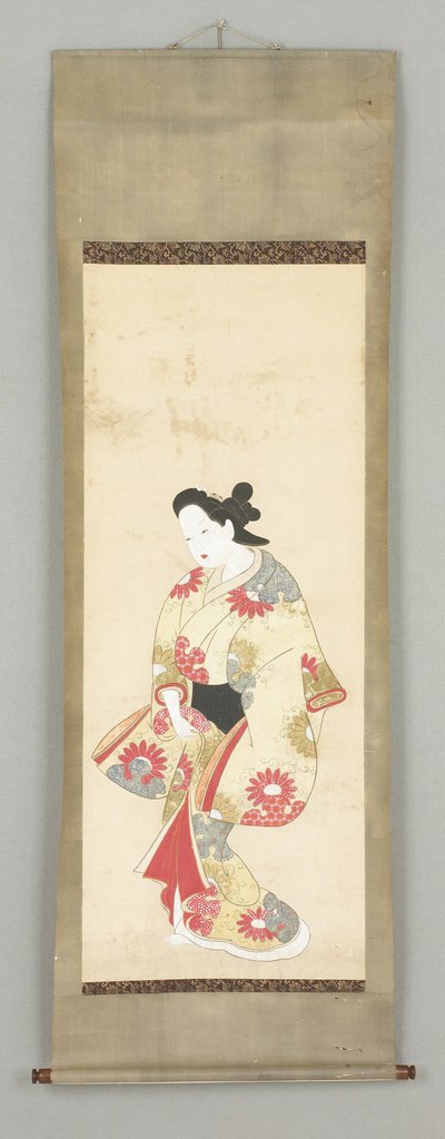 Figura femminile in abito floreale da Japanese School