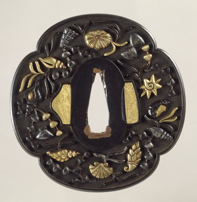 Tsuba, periodo Edo 1615-1868, giapponese da Japanese School