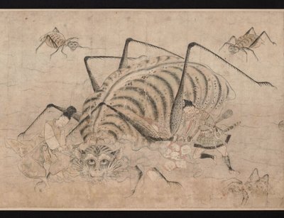 Yorimitsu uccide Tsuchigumo (dettaglio) da School Japanese