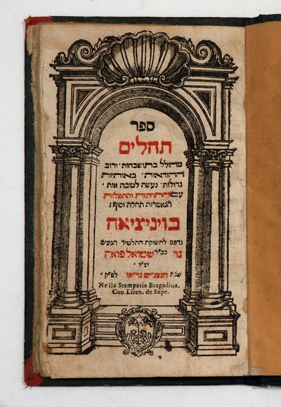 Libro di Tehilim da School Jewish