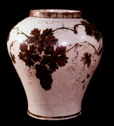 Arte coreana: vaso in porcellana del periodo Yi da School Korean