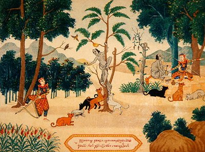 Illustrazioni di storie buddiste, c.1920 da School Laotian