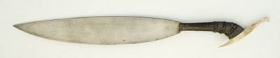 Barong, o coltello (acciaio, legno, argento e osso) da School Malaysian
