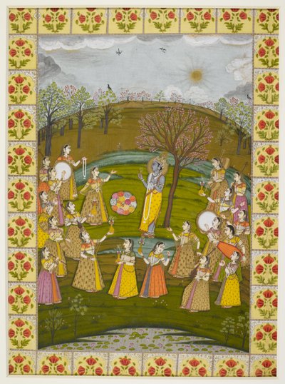 Vasanti Ragini, da una serie di Ragamala, Murshidabad, c.1760 da School Mughal
