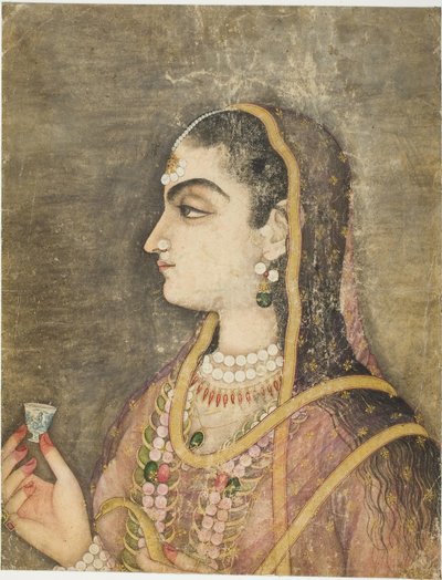 Ritratto di una principessa da School Mughal