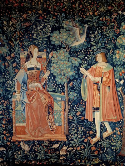 Cortina della vita signorile: scena d