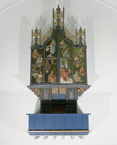 Organo dipinto da School Netherlandish