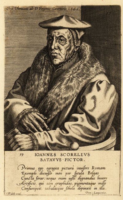 Ritratto di Jan van Scorel, pittore olandese da School Netherlandish