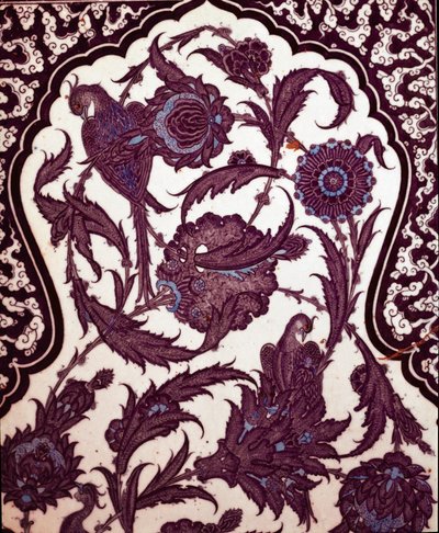 Arte ottomana: ceramica di Iznik che decora la Sala della Circoncisione del Palazzo Topkapi a Istanbul, Turchia da School Ottoman
