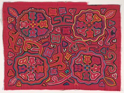 Pannello di camicia (mola), Popolo Kuna, Isole San Blas, c.1950 da School Panamanian
