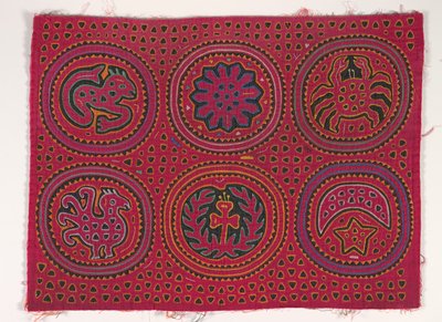Pannello di camicia (mola), Popolo Kuna, Isole San Blas, c.1950 da School Panamanian