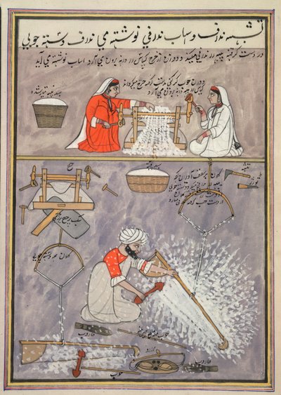 Lavorazione del cotone da School Persian