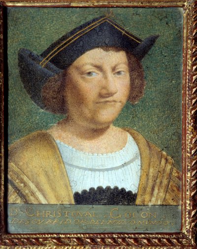 Ritratto del navigatore Cristoforo Colombo (1451-1506) da School Portuguese