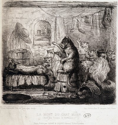 La morte del gatto Murr (dai racconti di Hoffmann) - Disegno, Portogallo da School Portuguese