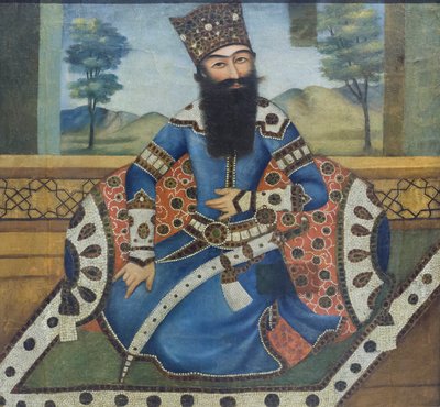Ritratto di Fath Ali Shah, artista sconosciuto da School Qajar