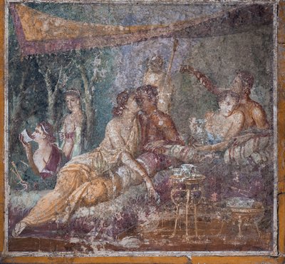 Scena di banchetto, Pompei da School Roman