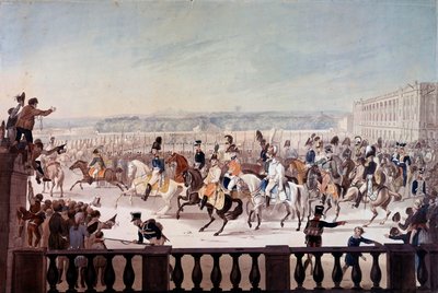 Alessandro I (1777-1825) a Parigi Place de la Concorde da School Russian