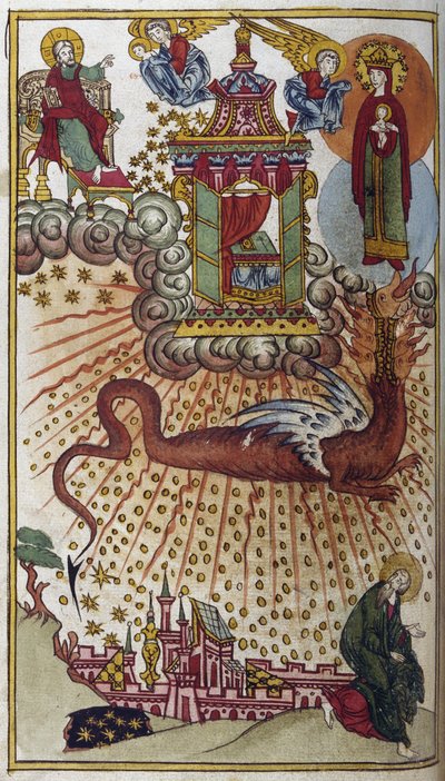 Apocalisse di San Giovanni, c.1750 da School Russian