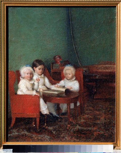 Bambini in un interno da School Russian