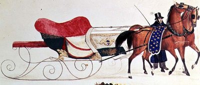 Slitta trainata da cavalli da School Russian