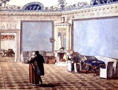 Sala da disegno neoclassica a San Pietroburgo da School Russian