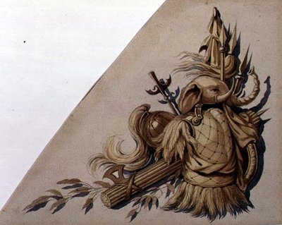 Trofei di armi neoclassici: India, c.1825 da School Russian