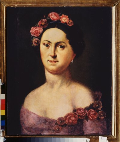 Ritratto della ballerina Avdotia Istomina come Flora da School Russian