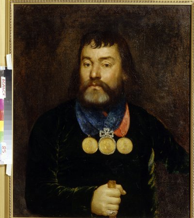 Ritratto del poeta Constantin Zlobin da School Russian