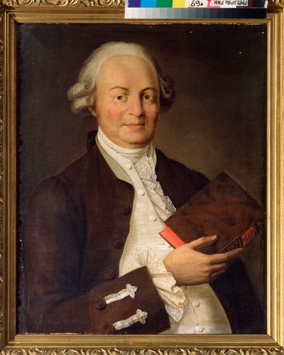 Ritratto del poeta Vasili K. Trediakovsky da School Russian