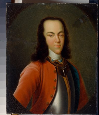 Ritratto dello zarevic o granduca Alexis Petrovich Romanov di Russia da School Russian