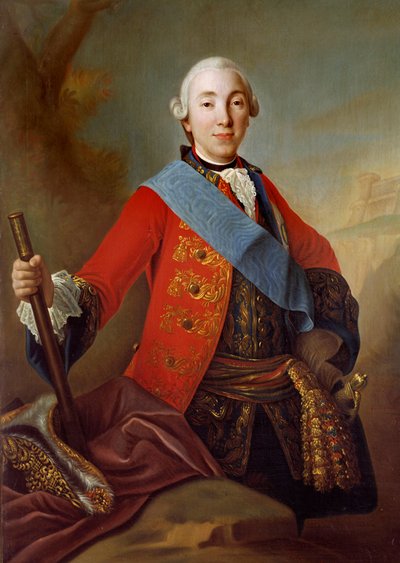 Ritratto di Pietro III Fedorovich, zar russo da School Russian