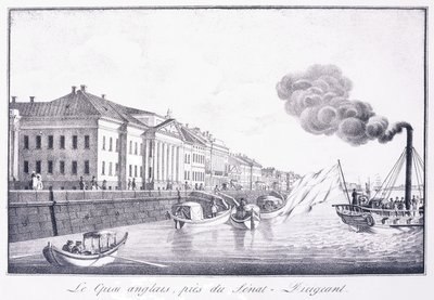 Il Molo Inglese, vicino al Senato-Direttore, inizio XIX secolo da School Russian