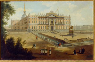 Veduta del palazzo Michele a San Pietroburgo da School Russian