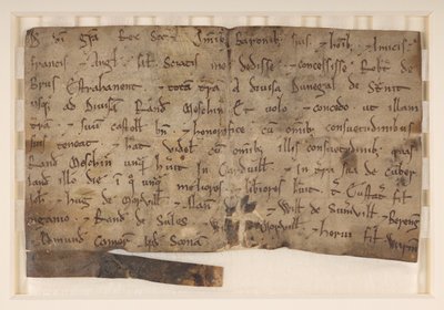 Concessione di David I, re degli Scozzesi (m. 1153), a Robert de Brus, concedendogli Annandale da School Scottish