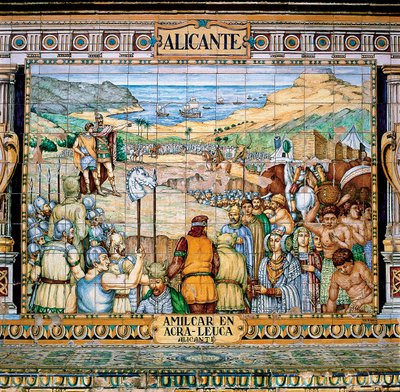 Cartaginesi guidati da Amilcare e suo figlio Annibale e la fondazione di Alicante da School Spanish