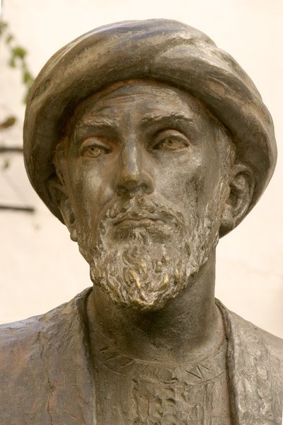 Testa di Mosè Maimonide (1135-1204) (dettaglio) da School Spanish