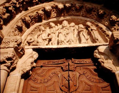 Timpano del portale ovest di Sta Maria del Azogue da School Spanish