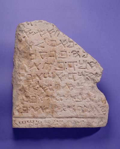Il Decalogo Samaritano, da Nablos (Antica Sichem) in Samaria, probabilmente II secolo d.C. da School Sumerian