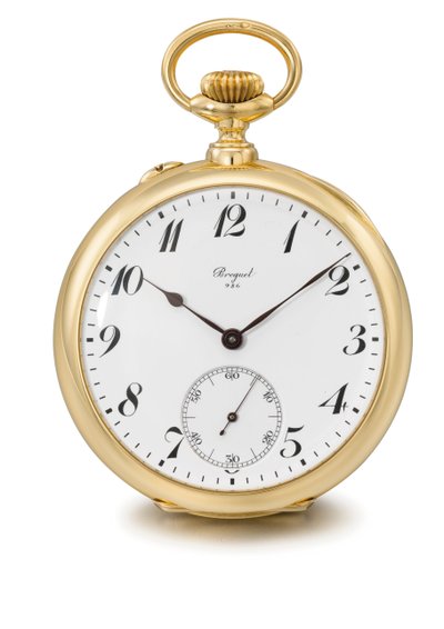 Orologio tourbillon senza chiave Openface, Breguet n. 986 da Swiss School