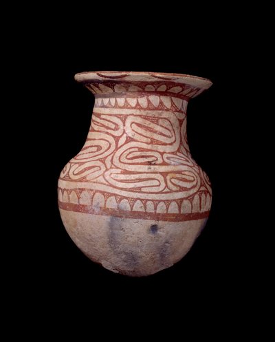 Civiltà Ban Chieng: vaso dipinto. 650 a.C. Dalla Thailandia da School Thai