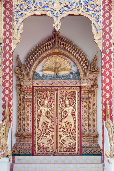 Porta del tempio, Wat Phrathat Doi Suthep da School Thai