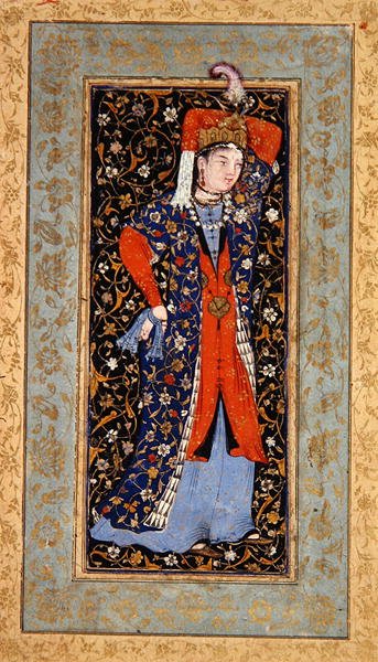 Ballerina con fazzoletti in ogni mano, c.1560 da School Uzbek