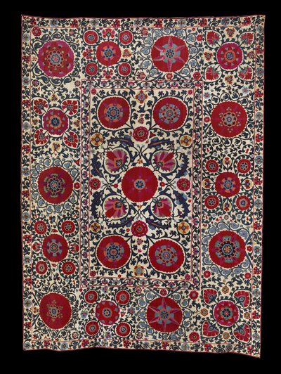 Shakhrisyabz Suzani, c.1800 da School Uzbek