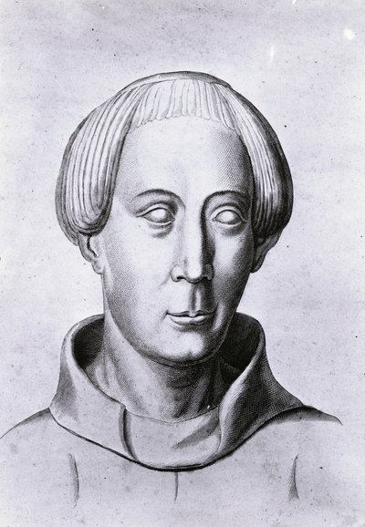 Gerald del Galles, ecclesiastico e storico gallese-normanno (litografia) da School Welsh