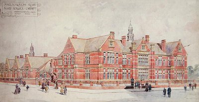 Scuole del consiglio di Marlborough Road, Cardiff, inizio XX secolo da School Welsh