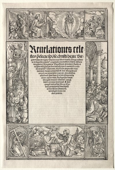 Bordo - con Il Battesimo di Cristo da School of Albrecht Dürer