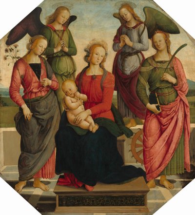 Madonna e Bambino con due angeli, Santa Rosa e Santa Caterina d