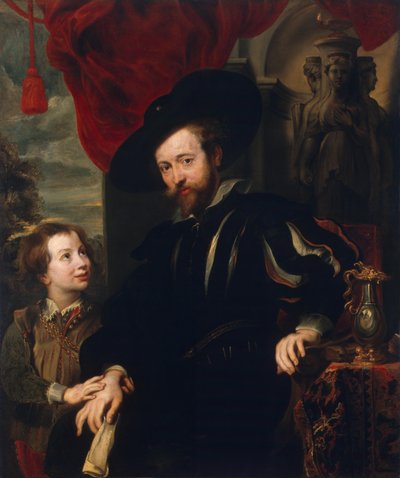 Ritratto di Rubens con suo figlio Albert (copia dall